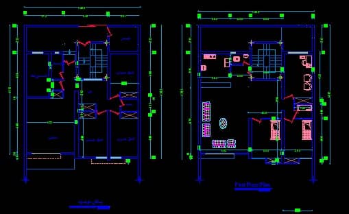 دانلود پلان ساختمان 6 طبقه در اتوکد AutoCAD